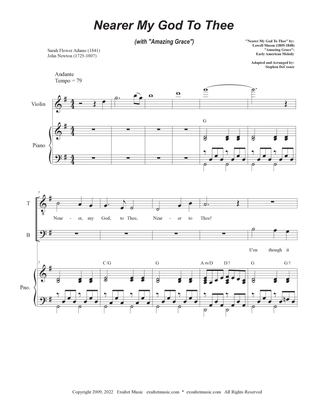 Nearer My God To Thee (with "Amazing Grace") (Duet for Tenor and Bass solo)