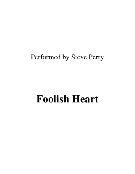 Foolish Heart