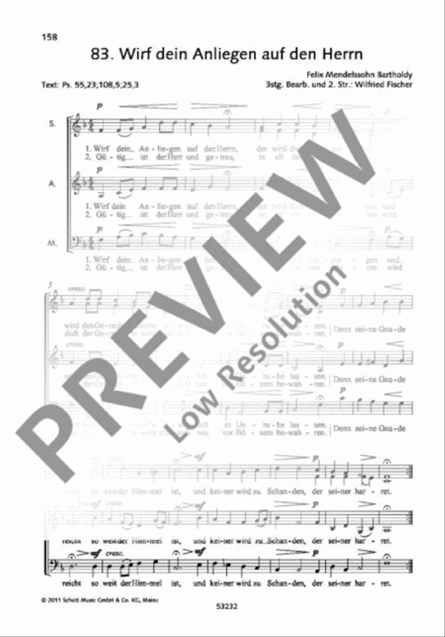 Wirf dein Anliegen auf den Herrn A Cappella scores gallery preview page 2