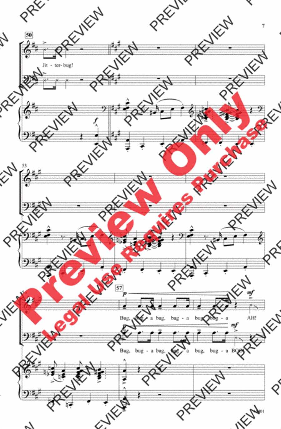 Jitterbug 4-Part scores gallery preview page 7