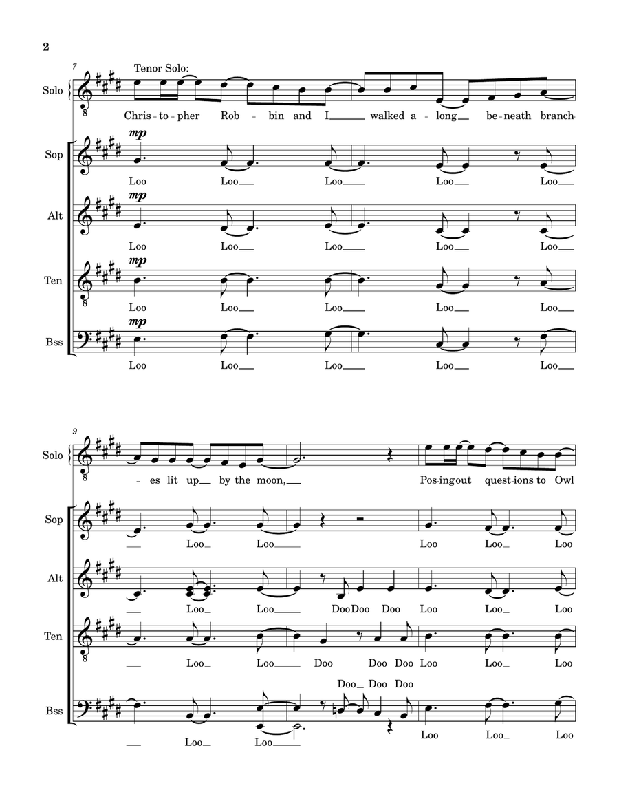 Return To Pooh Corner 4-Part scores gallery preview page 2