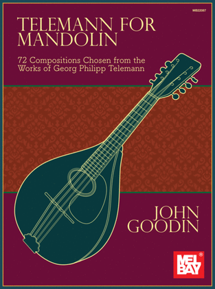 Book cover for Telemann for Mandolin