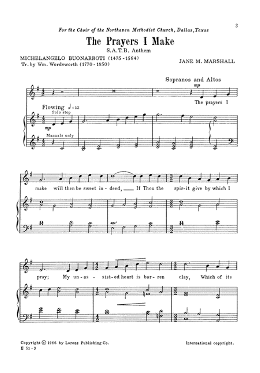 The Prayers I Make 4-Part scores gallery preview page 4