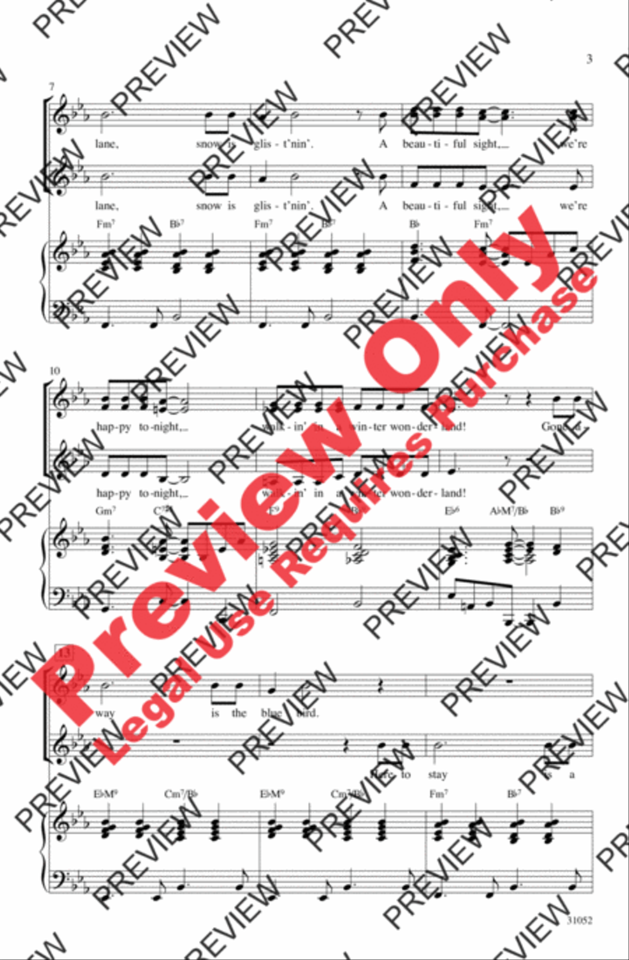 Christmas Pops Trio (A Medley) Women's Choir scores gallery preview page 3
