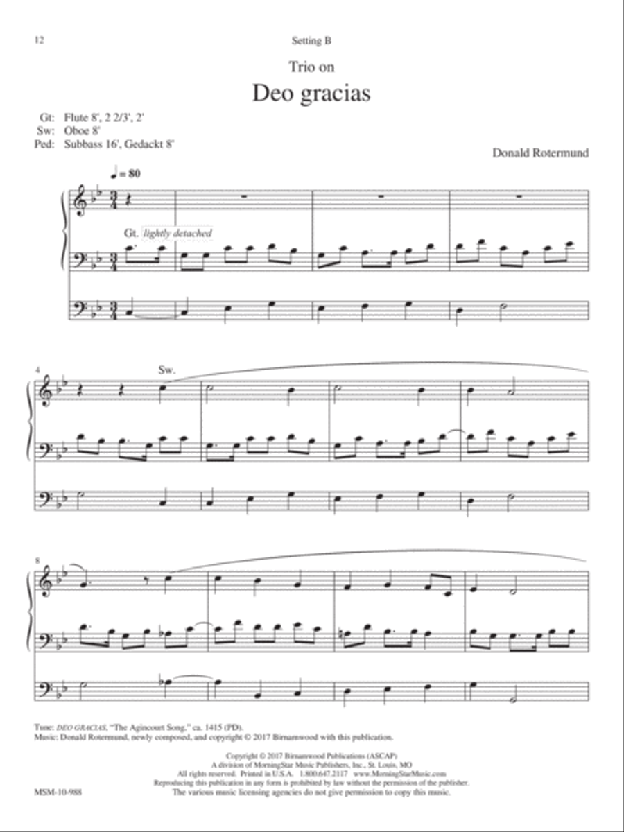 Deo gracias Organ scores gallery preview page 3