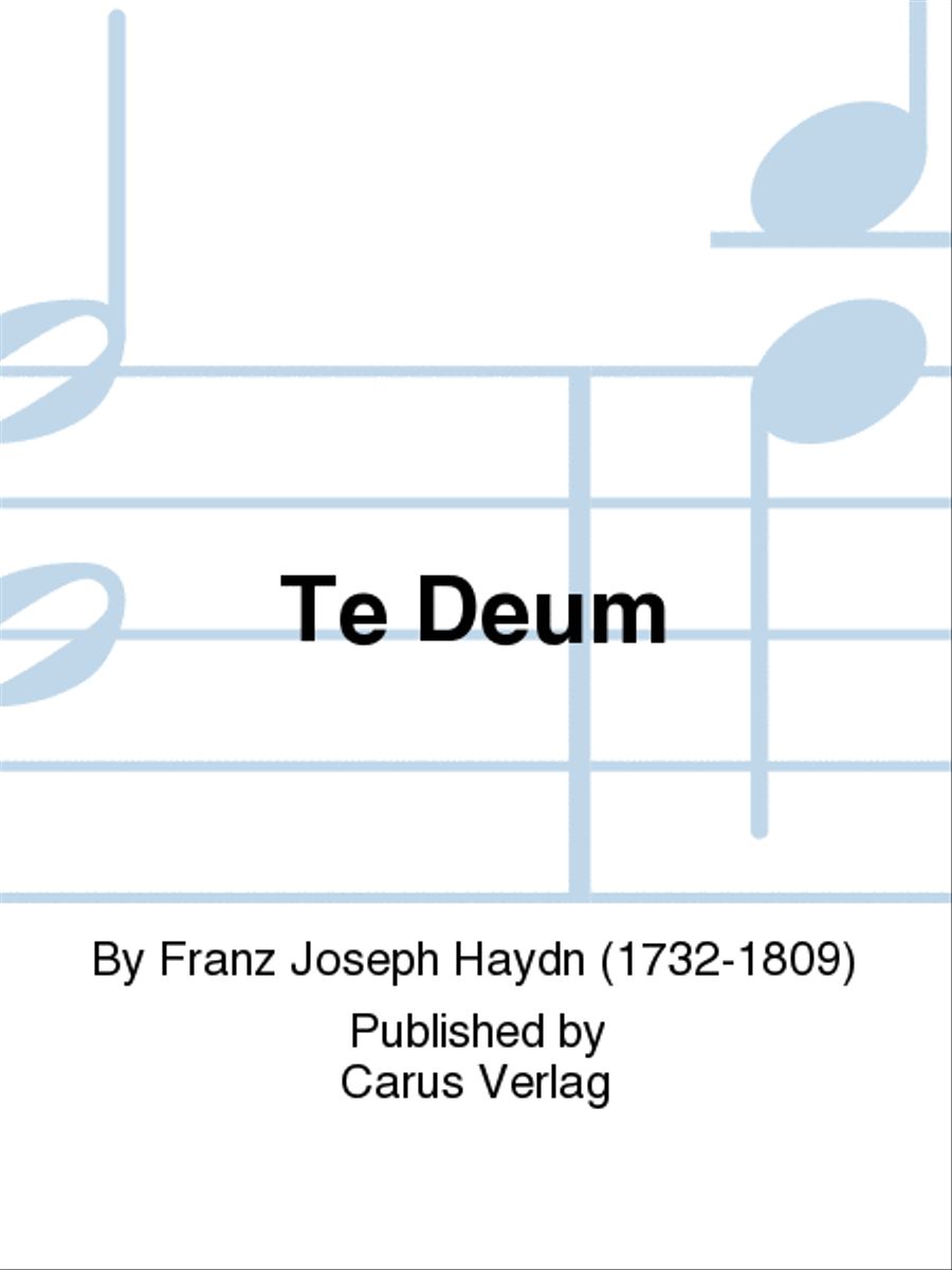 Te Deum 4-Part scores gallery preview page 1
