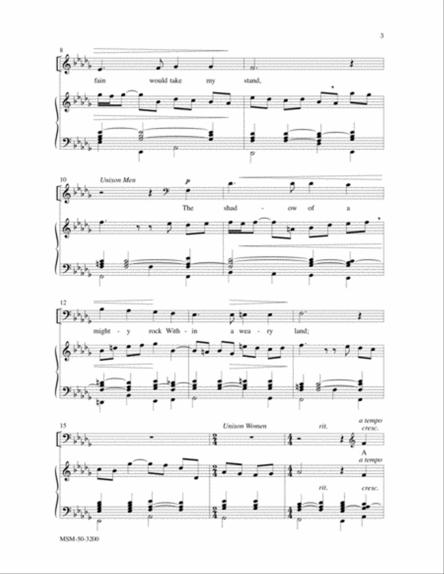 Beneath the Cross of Jesus 4-Part scores gallery preview page 3