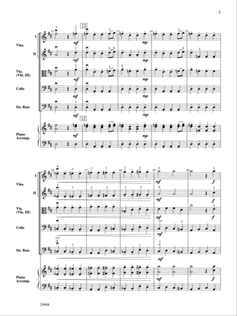 Concerto in D Concerto in D String Orchestra scores gallery preview page 3