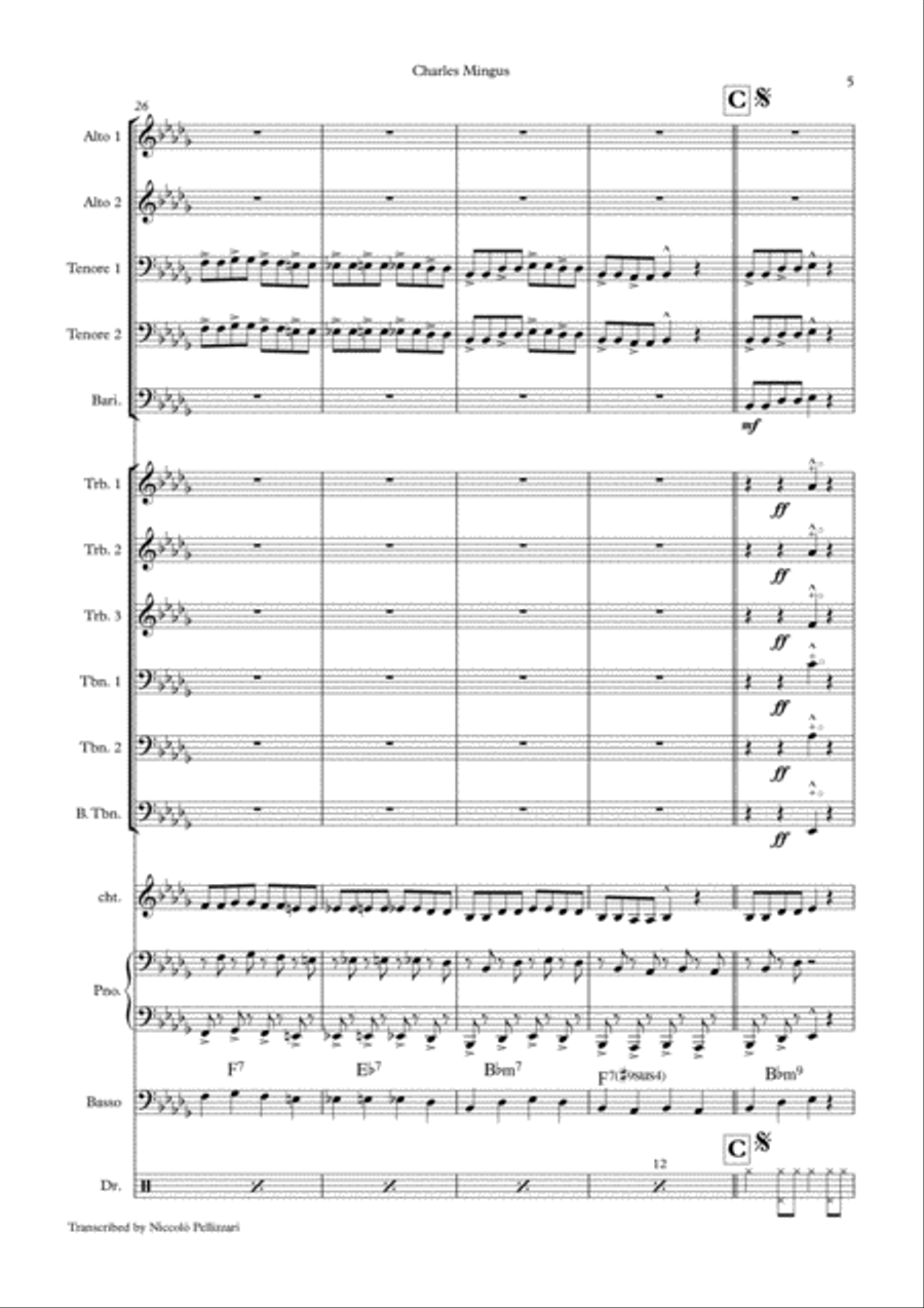 Boogie Stop Shuffle Jazz Ensemble scores gallery preview page 5