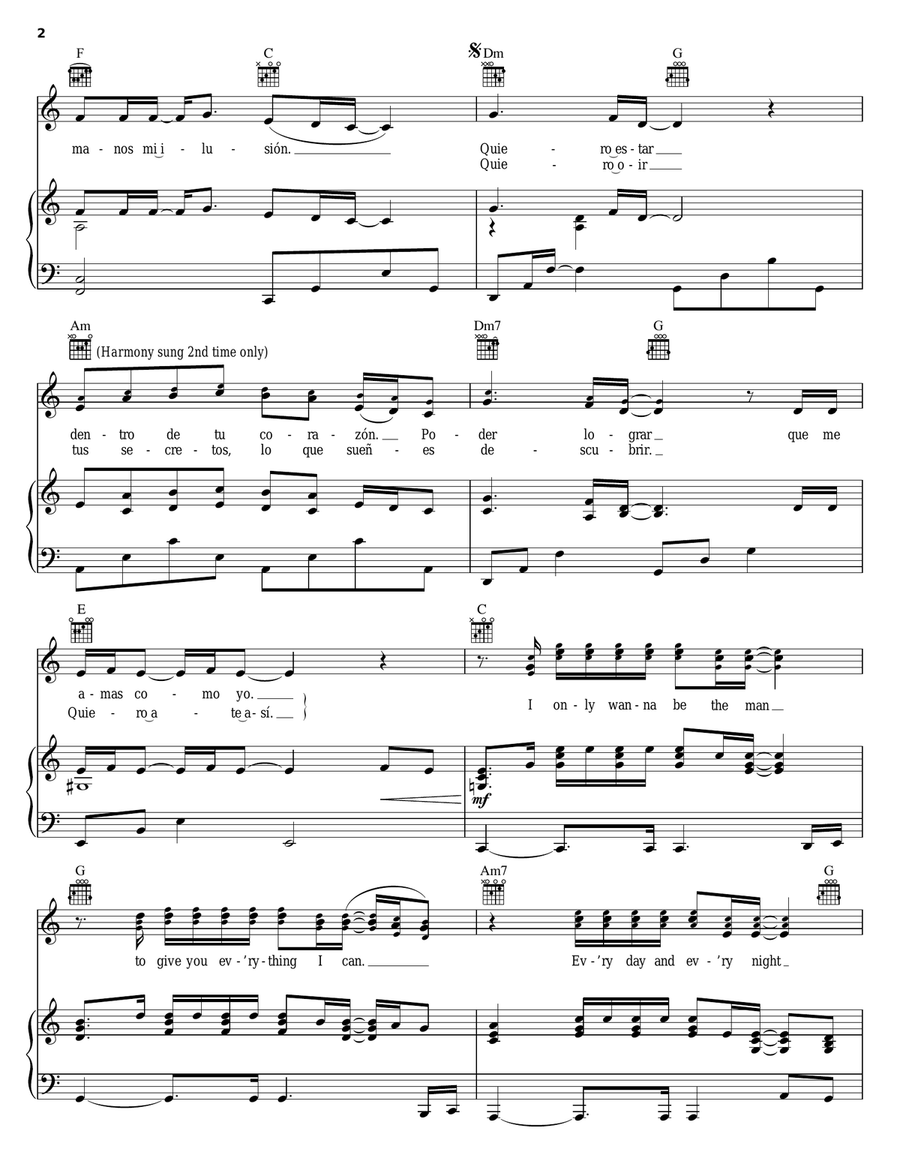 The Man You Love Piano, Vocal, Guitar scores gallery preview page 2