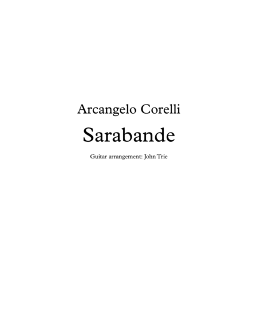 Sarabande - ACs001 tab Acoustic Guitar scores gallery preview page 1