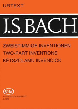 Book cover for Two-Part Inventions, BWV 772-786