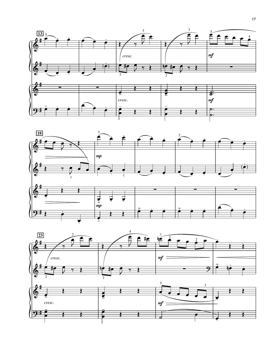Presto Scherzo (from Presto Scherzo) (for 2 pianos) Piano Duet scores gallery preview page 2
