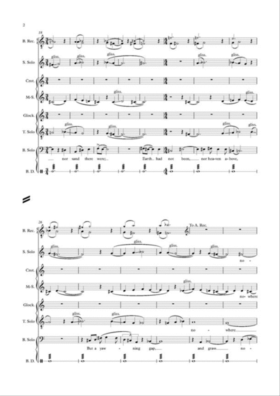 Songs of Solitude and Night (Score) 4-Part scores gallery preview page 5