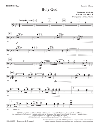 Holy God - Trombone 1 & 2
