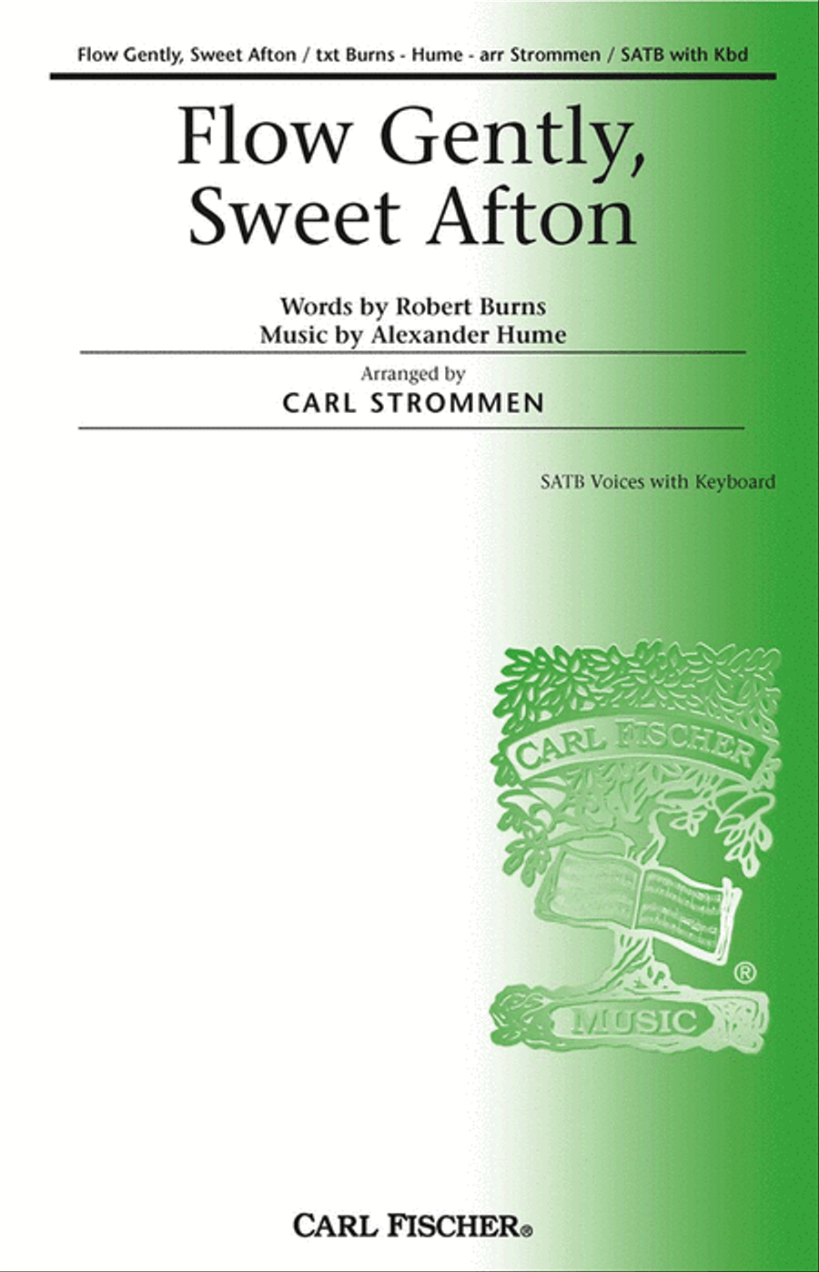 Flow Gently, Sweet Afton 4-Part scores gallery preview page 1