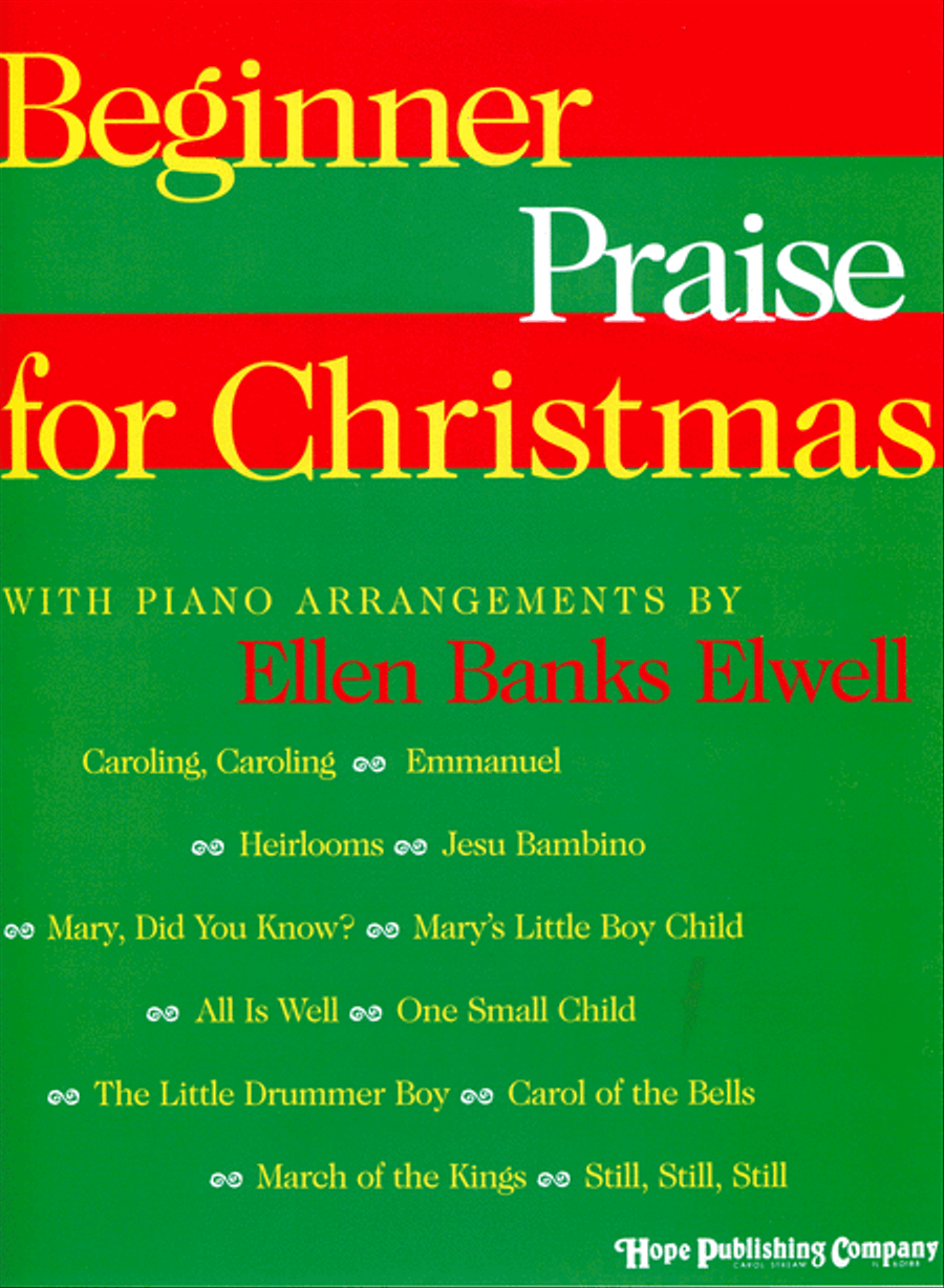 Beginner Praise for Christmas Piano Solo scores gallery preview page 1