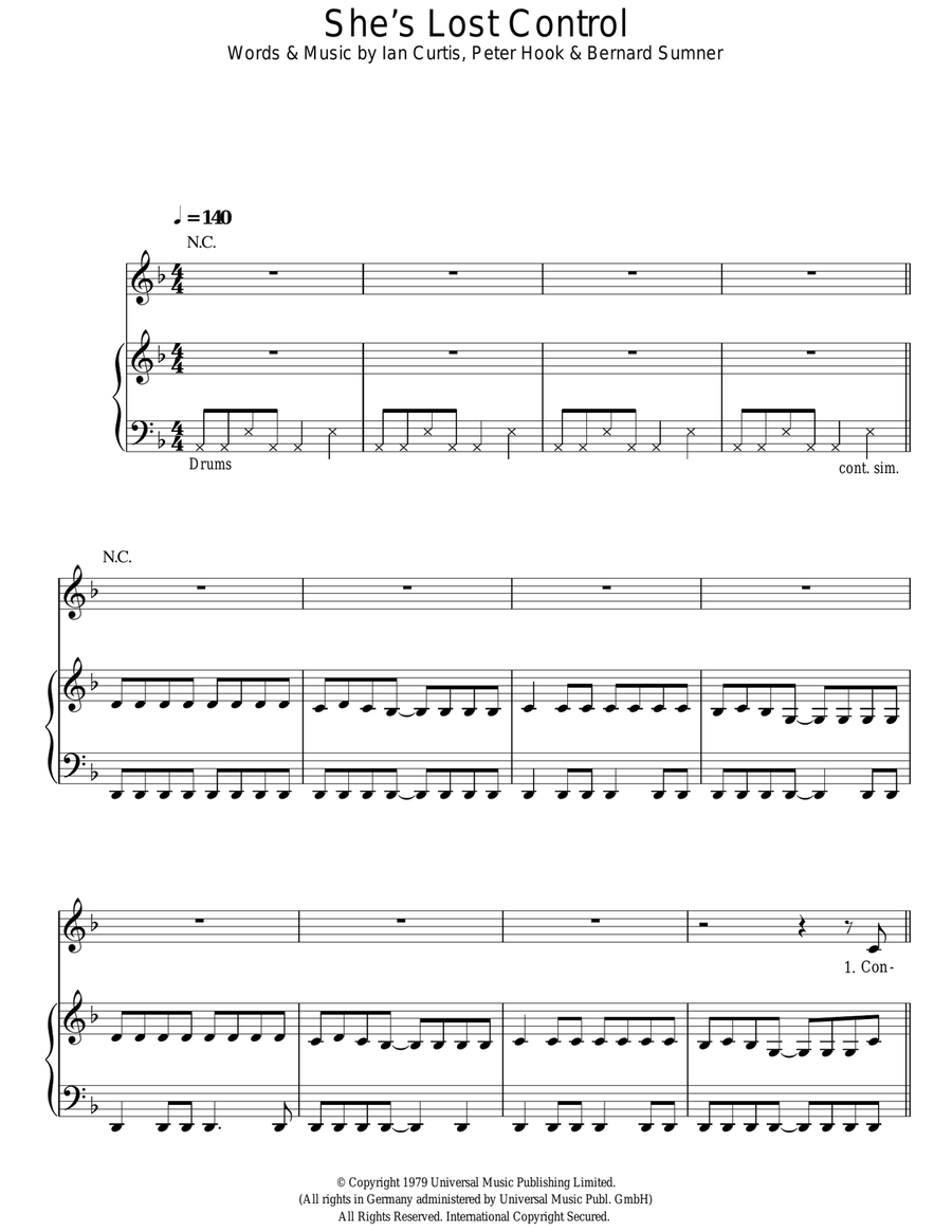 She's Lost Control She's Lost Control Acoustic Guitar scores gallery preview page 1