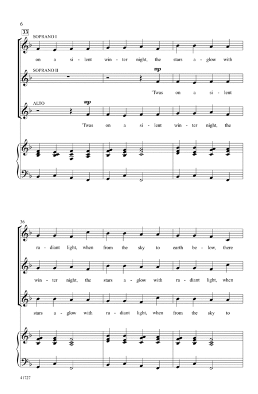 Winter Canon Choir scores gallery preview page 5