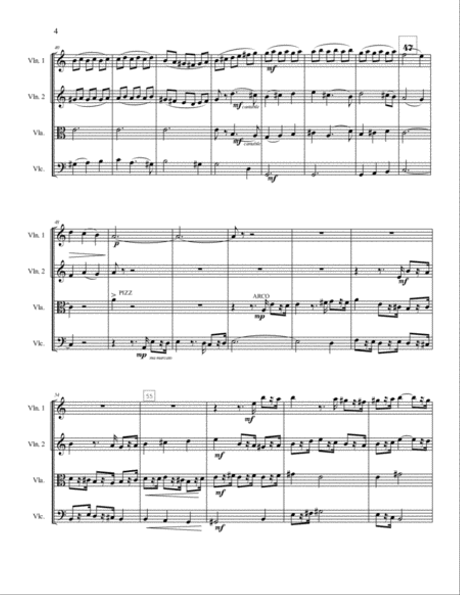 String Quartet No. I String Quartet scores gallery preview page 4