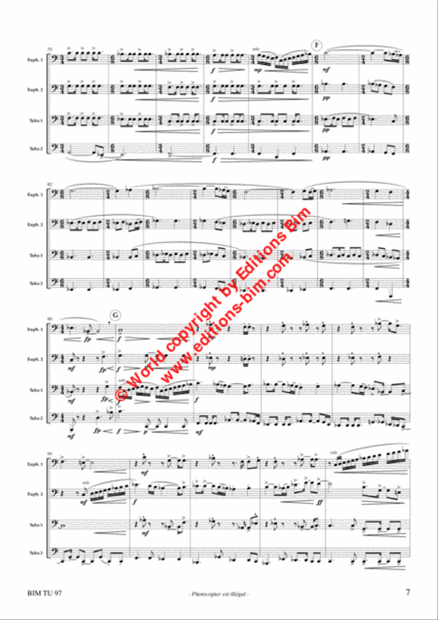 Consequences Consequences Tuba Quartet scores gallery preview page 6