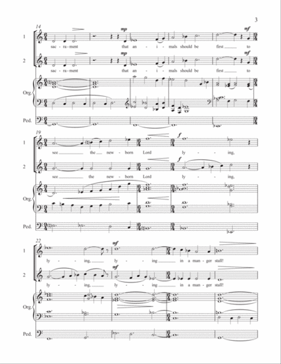 Windows of Grace: 1. O Glorious Mystery 2-Part scores gallery preview page 3
