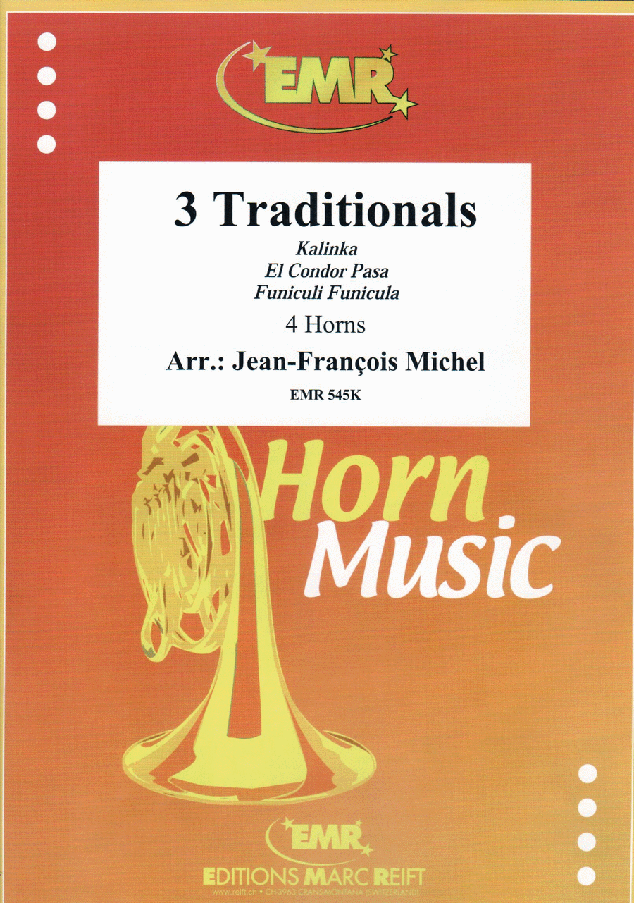 3 Traditionals French Horn Quartet scores gallery preview page 1