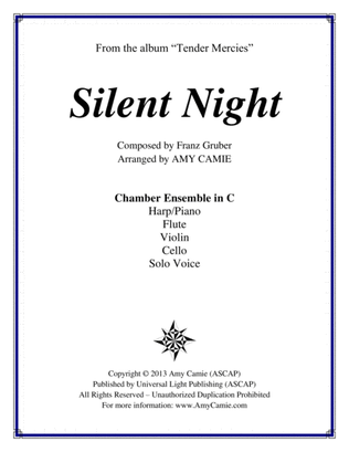 Silent Night - Chamber Ensemble with Harp, Flute, Violin, Cello and Voice