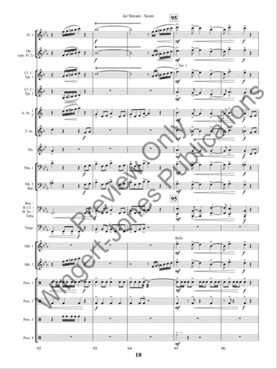 Jet Stream (Score) Concert Band scores gallery preview page 21