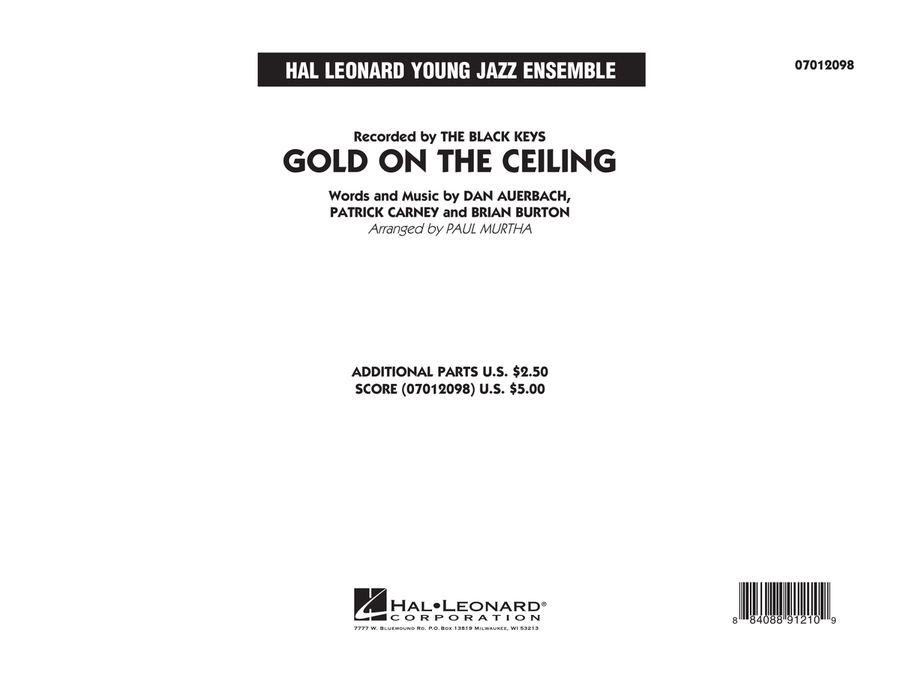 Gold on the Ceiling - Conductor Score (Full Score) Jazz Ensemble scores gallery preview page 1