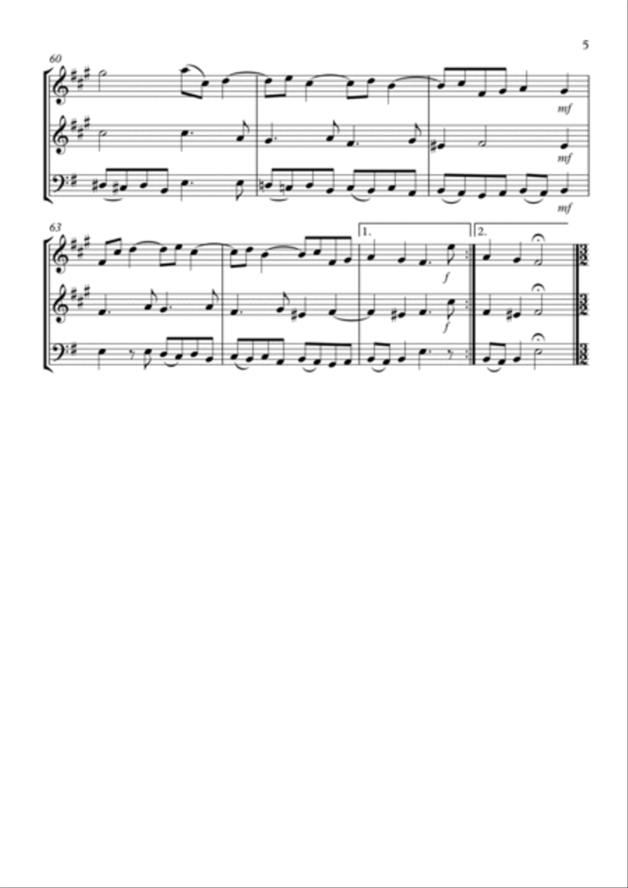 Sonata No.4 Op.2 Woodwind Trio scores gallery preview page 5