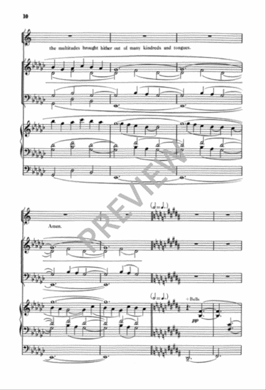 A Prayer for Us 4-Part scores gallery preview page 12