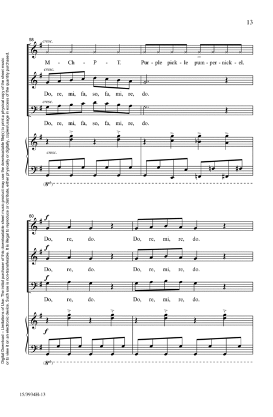 The Warm Up Song 3-Part scores gallery preview page 13