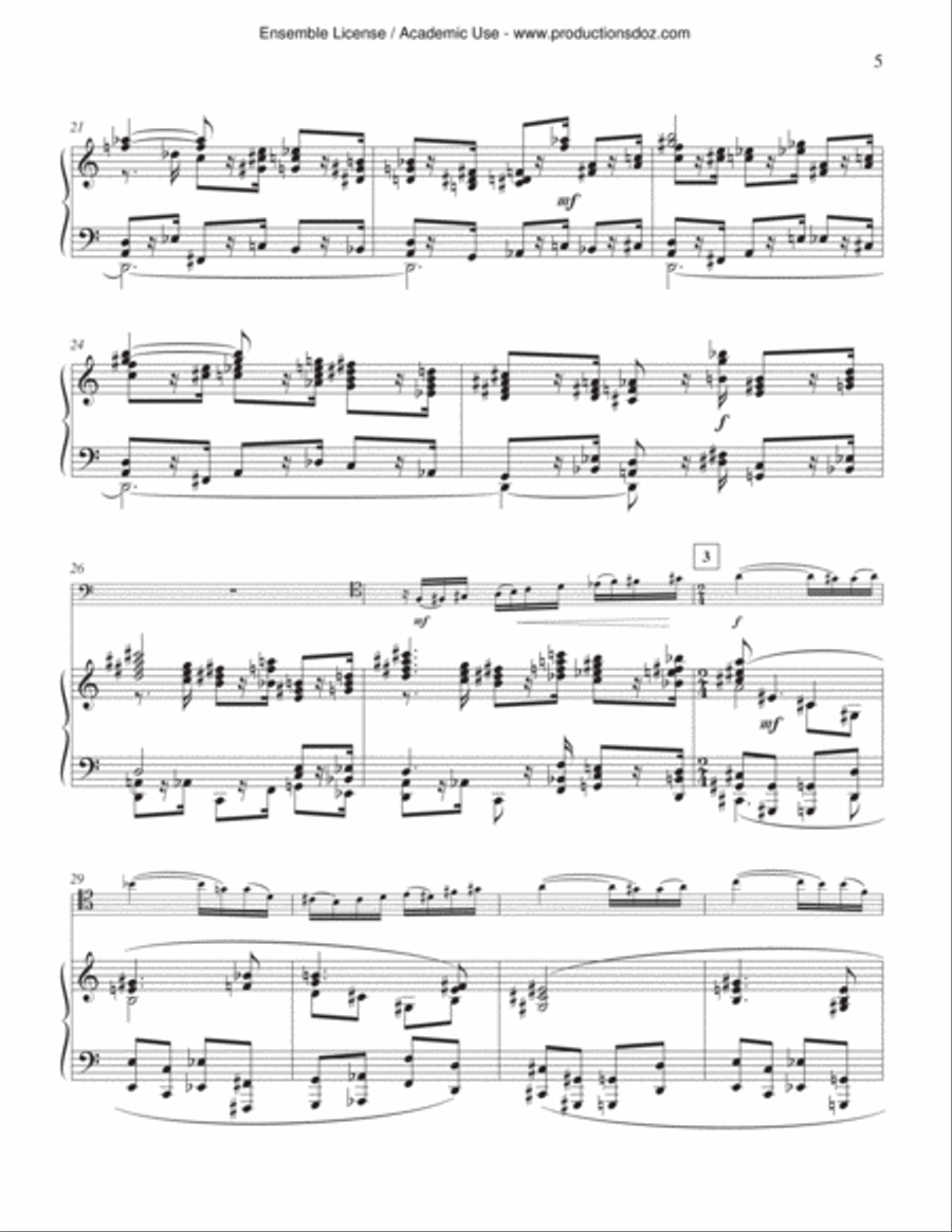 Concerto for trombone op. 57 (pno red) Piano scores gallery preview page 5