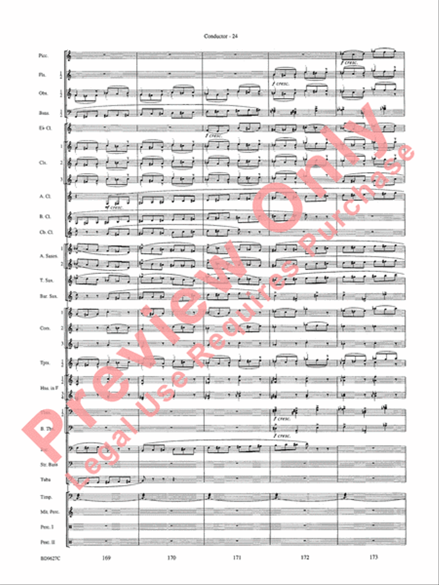 Variations on a Theme of Robert Schumann Concert Band scores gallery preview page 27