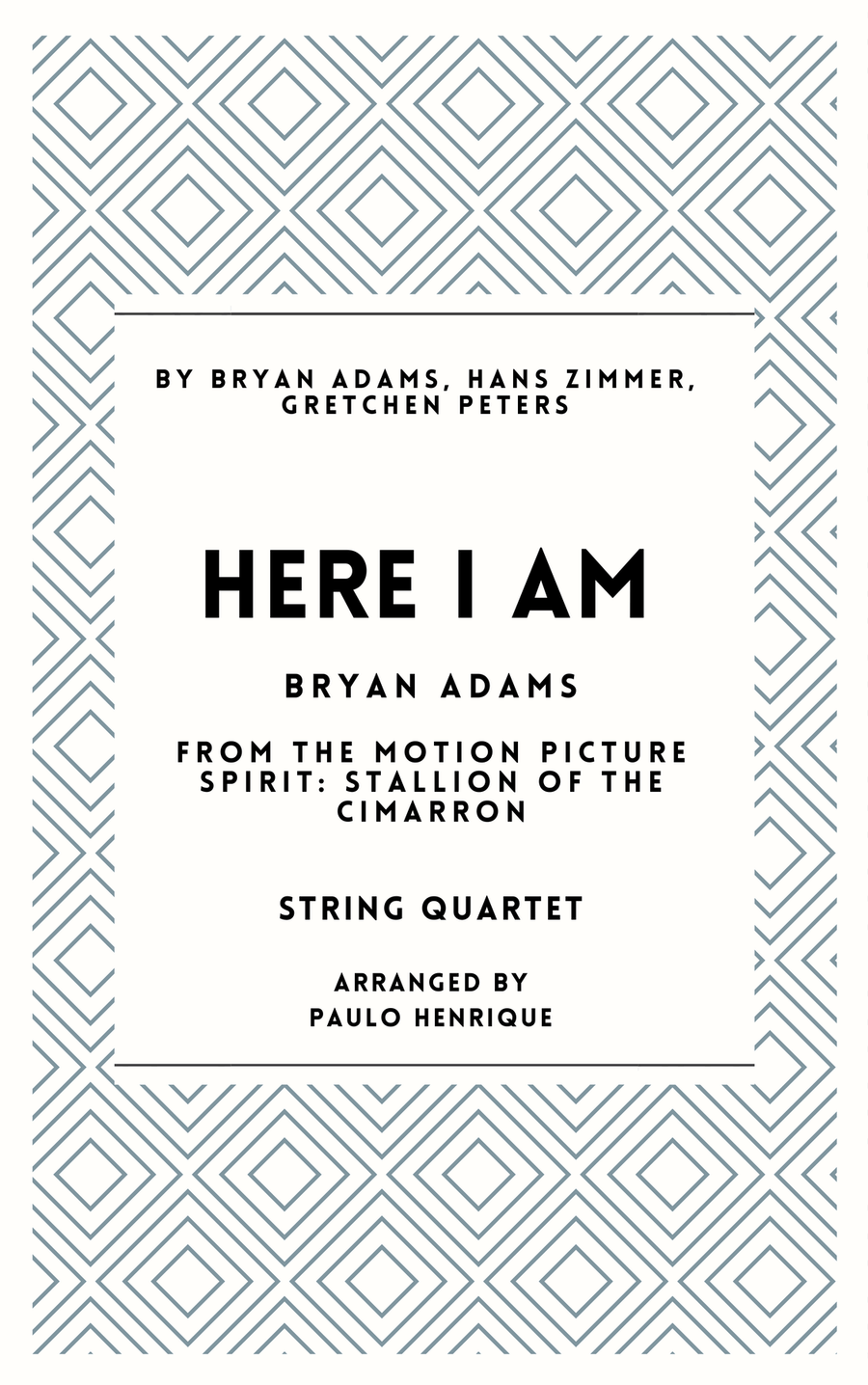 Here I Am String Quartet scores gallery preview page 1