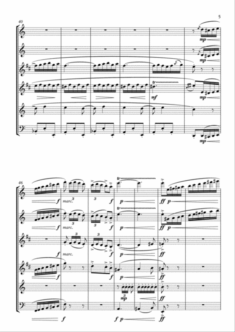 Spanish Dance no.1 (arranged for wind sextet) Small Ensemble scores gallery preview page 5