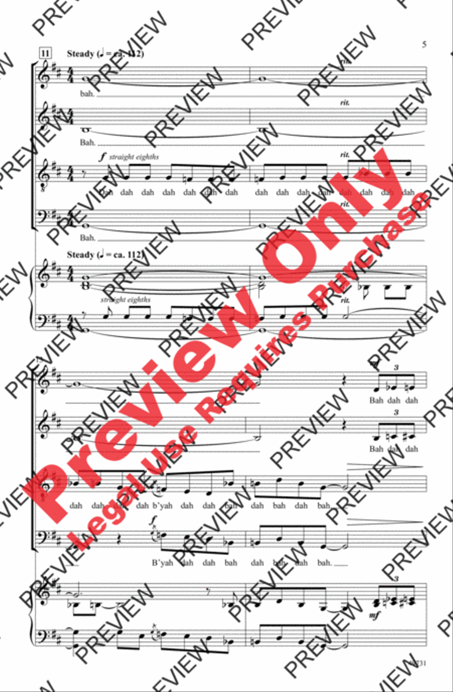 Rhapsody in Blue Rhapsody in Blue 4-Part scores gallery preview page 5