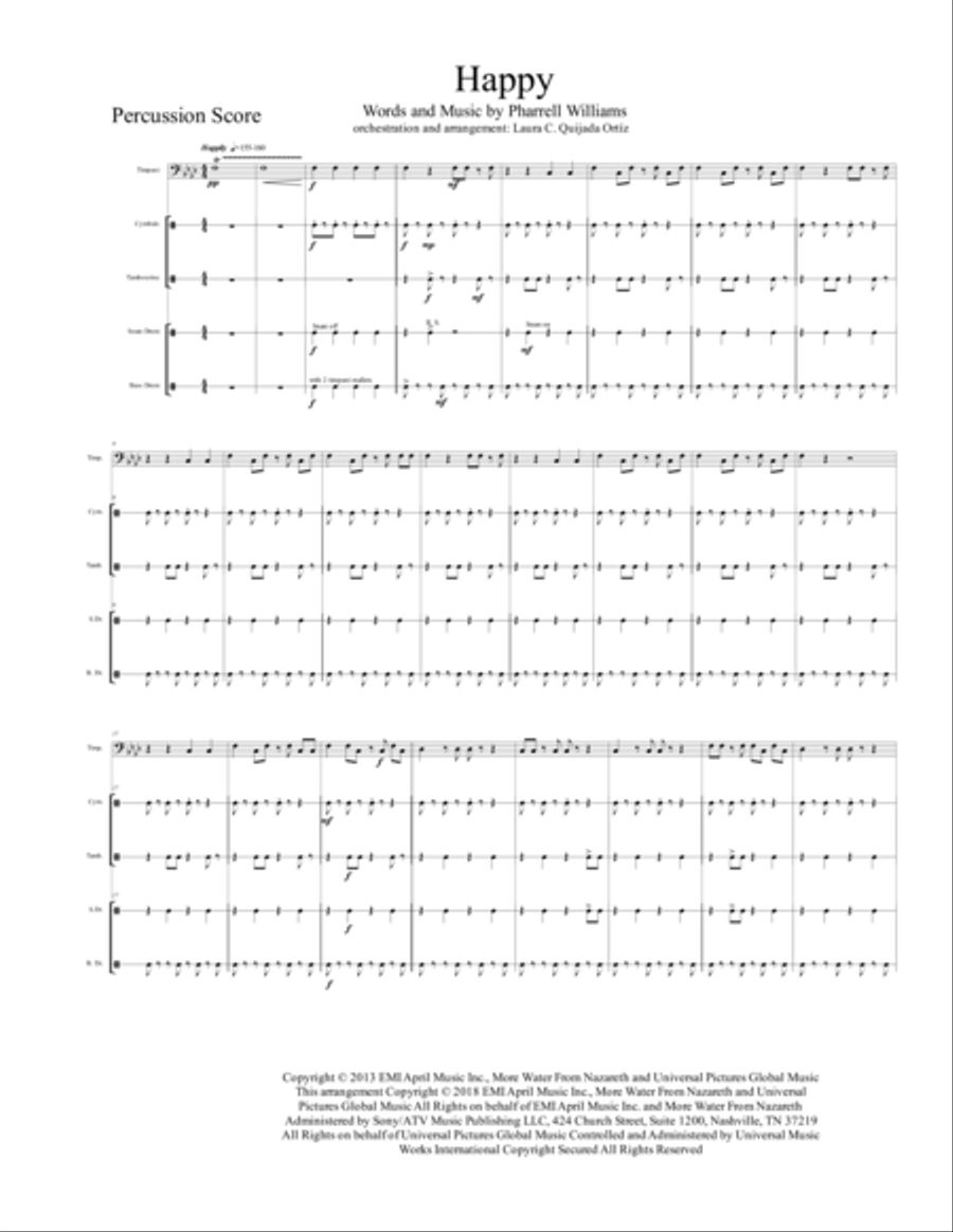 Happy Full Orchestra scores gallery preview page 3
