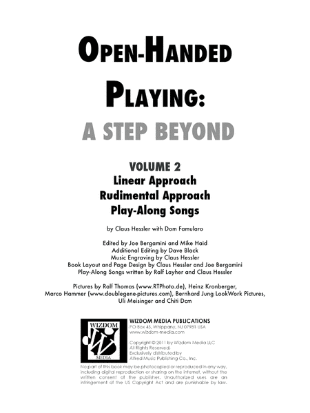 Open-Handed Playing, Volume 2