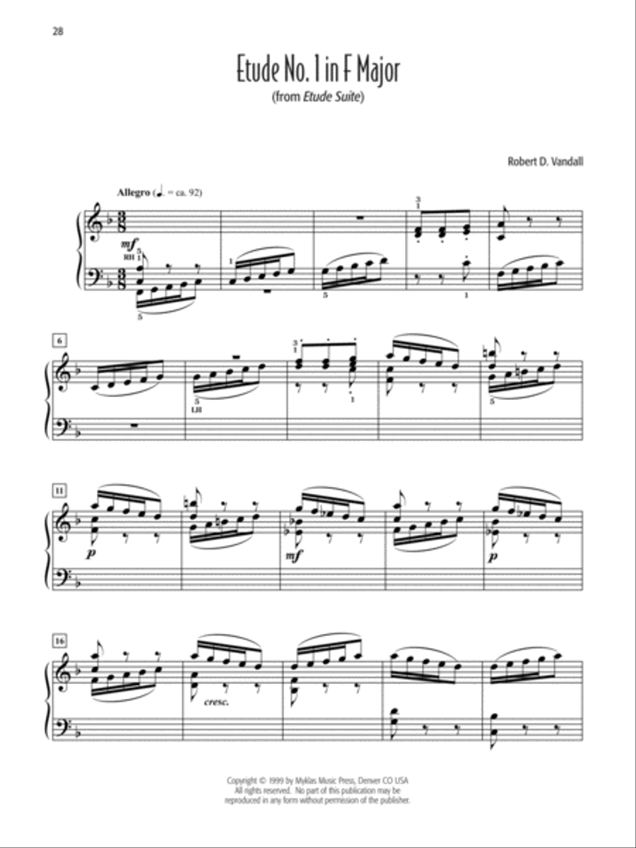 Robert D. Vandall's Favorite Solos, Book 2 Piano Solo scores gallery preview page 5