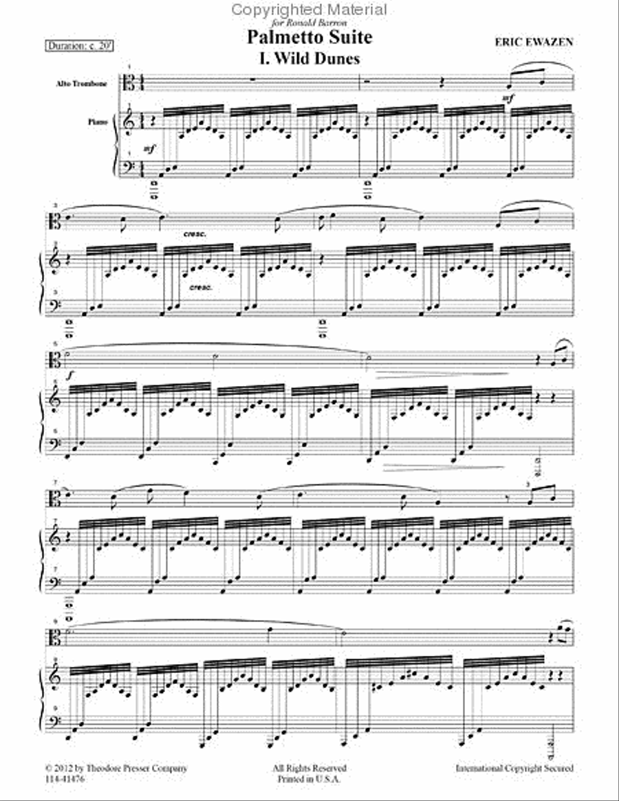 Palmetto Suite Chamber Music scores gallery preview page 2