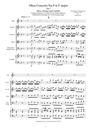 Albinoni - Oboe Concerto No.9 in F major Op.7 for Oboe, Strings and Cembalo