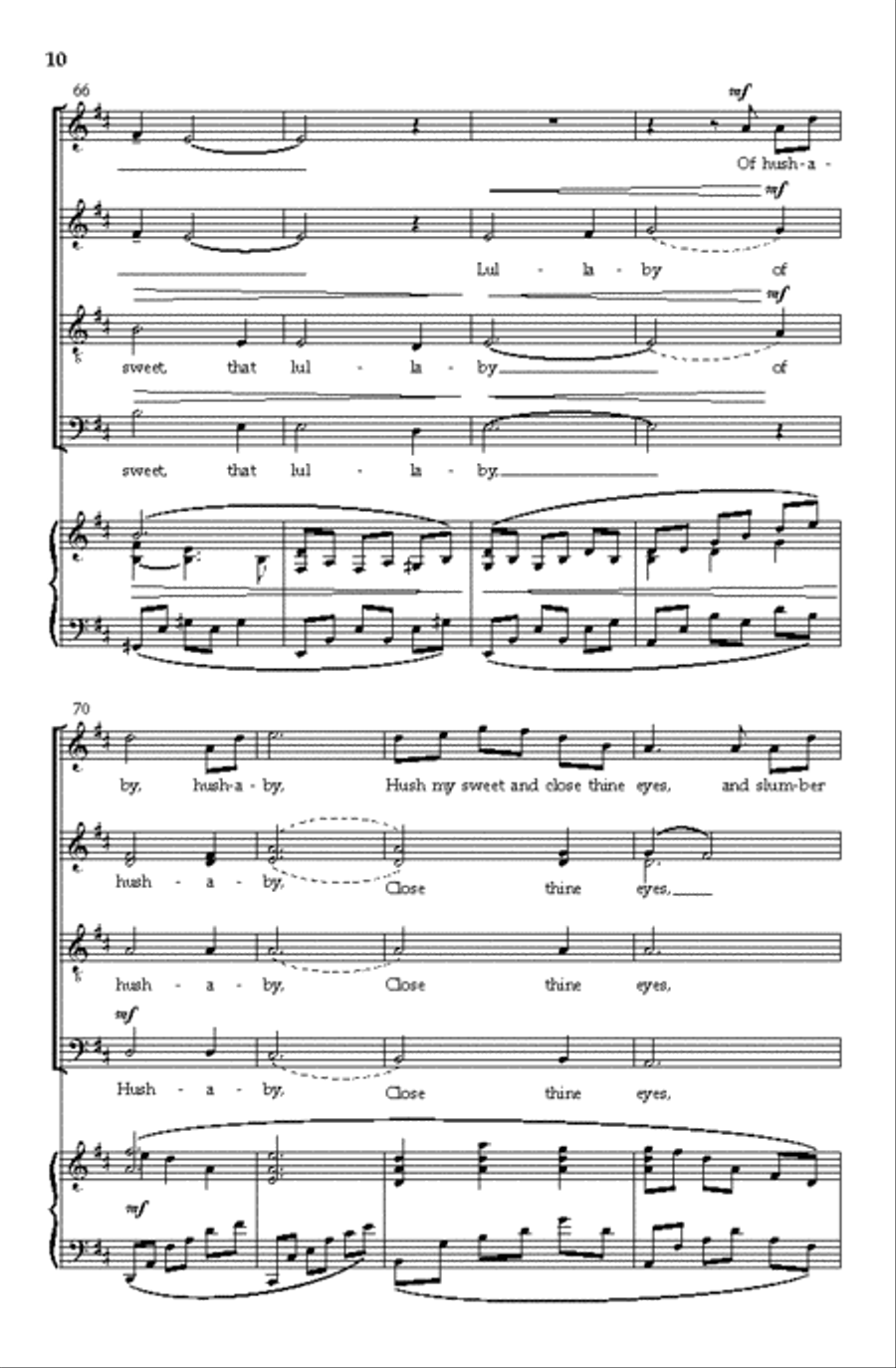 A Lullaby (Vocal Score) A Lullaby (Vocal Score) Divisi scores gallery preview page 9