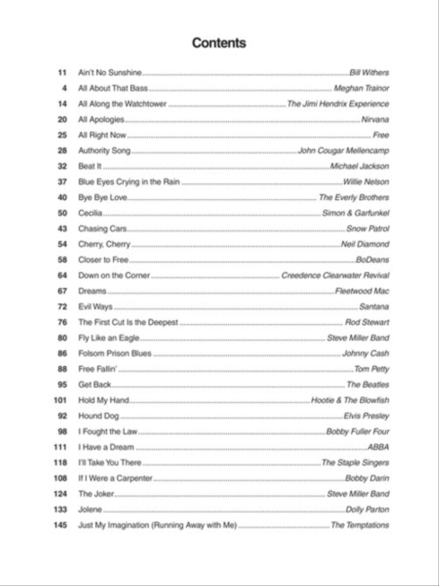 The Three Chord Songbook Piano, Vocal, Guitar scores gallery preview page 2