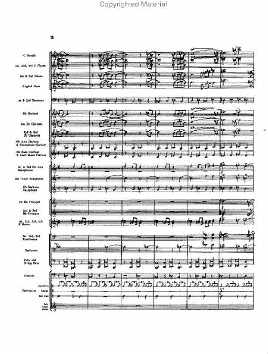 Caccia and Chorale Concert Band scores gallery preview page 9