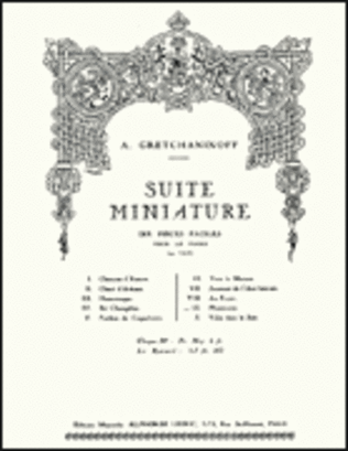 Book cover for Suite Miniature Op. 145, No. 9 - Phantasme