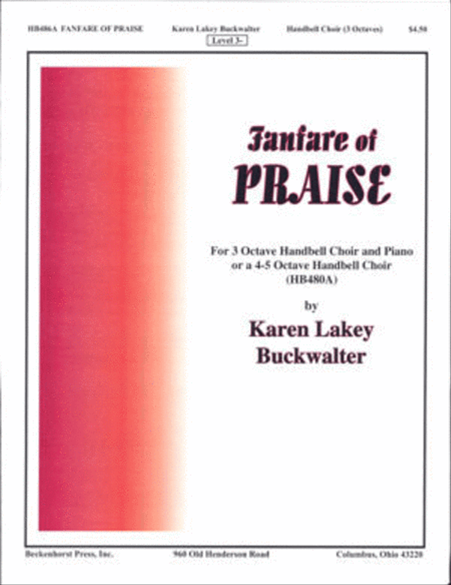 Fanfare of Praise - handbell part - 3 octaves 3-Octaves scores gallery preview page 1