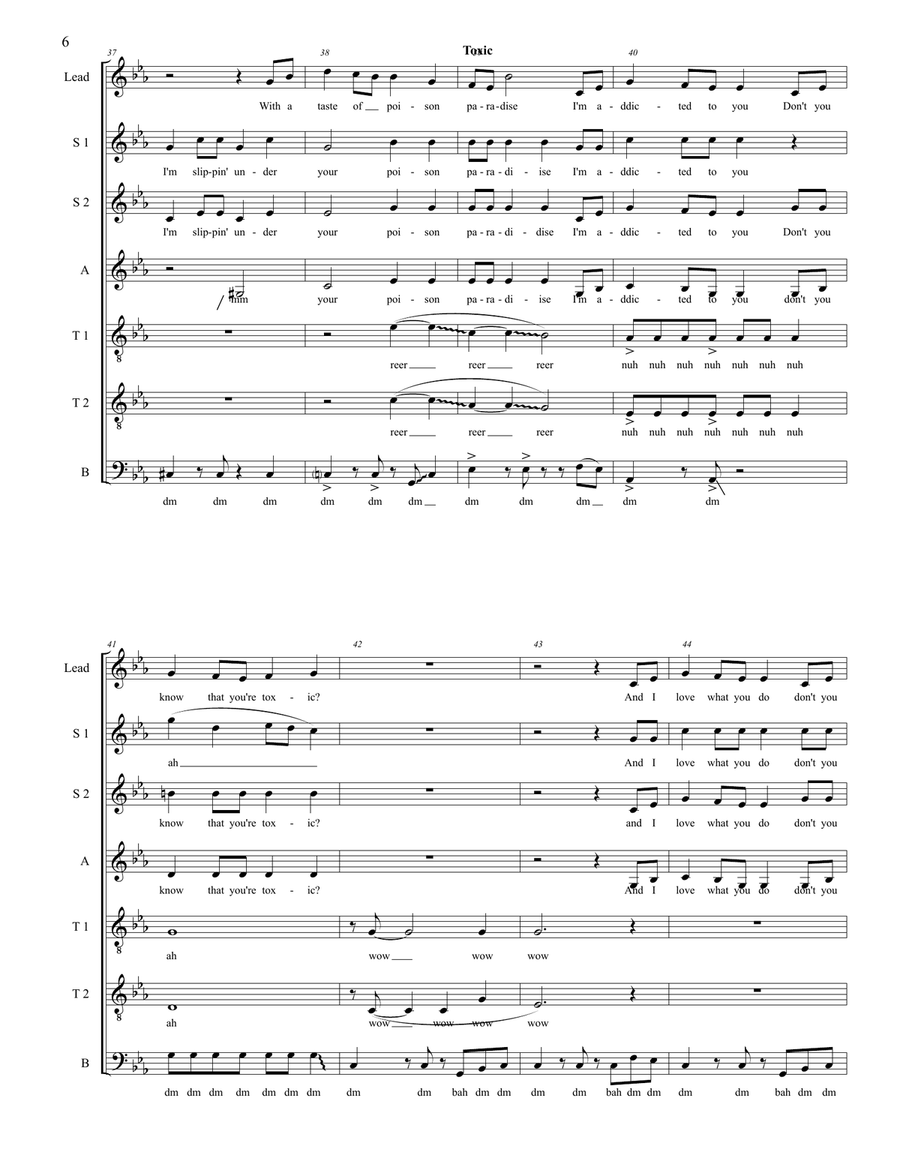 Toxic Divisi scores gallery preview page 6