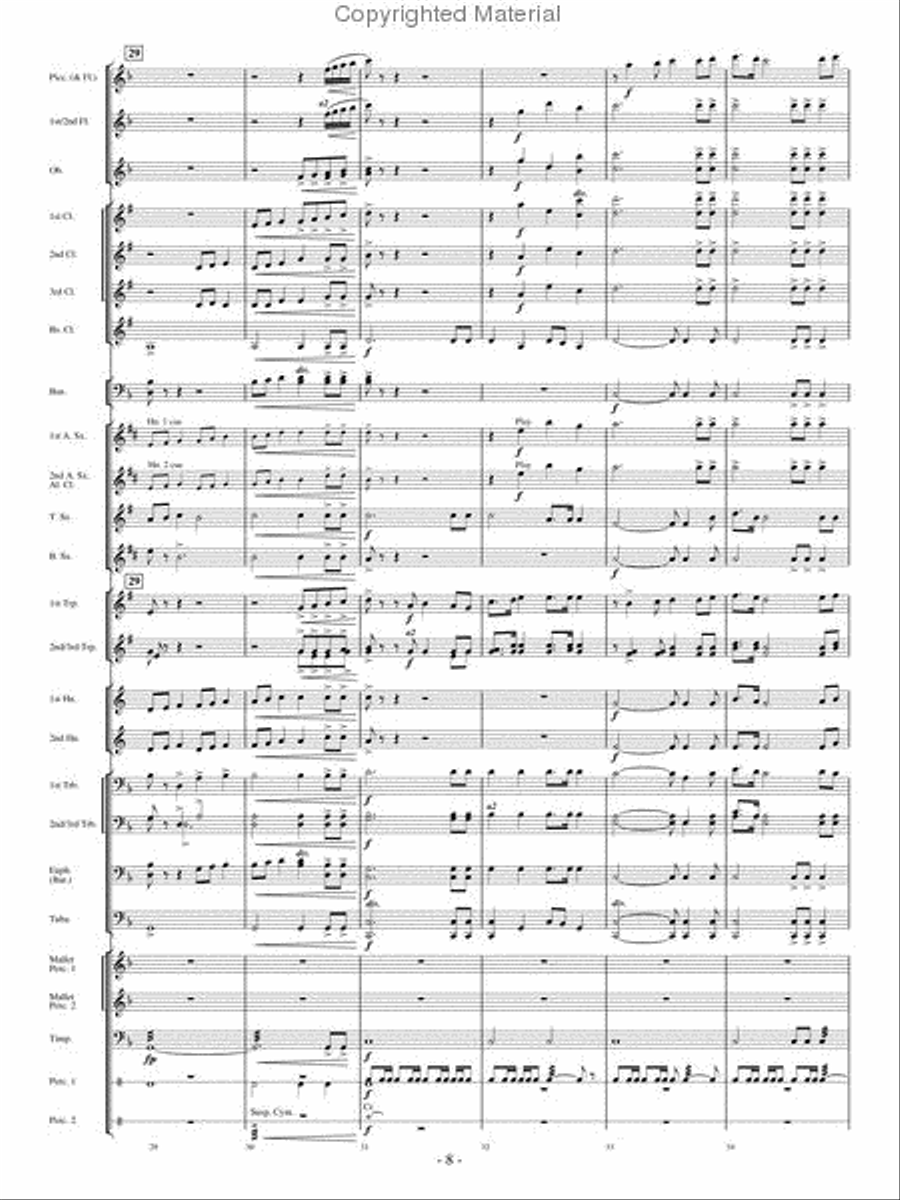 High Country Celebration Concert Band scores gallery preview page 7